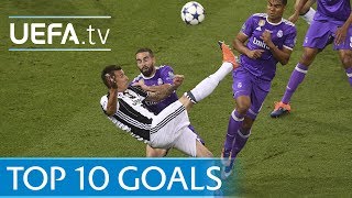 UEFA Champions League 201617  Top ten goals [upl. by Oirramed]