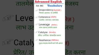 Set082 Advance English Vocabulary with meaning in Hindi [upl. by Conah]