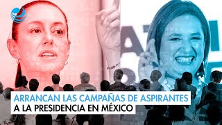 Arrancan las campañas de aspirantes a la presidencia en México [upl. by Wie866]