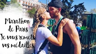 Marathon de Paris 2017 🎉 Je vous remets vos médailles [upl. by Manley48]