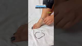 New Designer  Beautiful Silver Anklet 💥 with 55 discount on instant first order 💥 anklets yt [upl. by Butterfield]