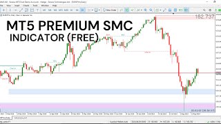 MT5 Premium SMC Smart Money Concepts Indicator FREE l Smart money concept SMC MT5 indicator [upl. by Ellinger17]