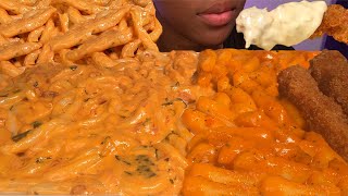 ASMR EATING SOUNDS CHEESY SPICY NOODLES 🔥 [upl. by Akisey]