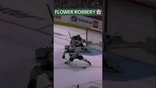 MARC ANDRE FLEURY CRAZY GLOVE SAVE 😳 nhl goalie goaliesaves hockeyhighlights shorts sports [upl. by Balfore]