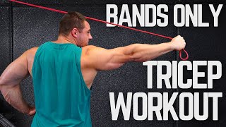 10 Min Resistance Band Tricep Workout 3 Exercises for Chiseled Arms [upl. by Hairacaz713]