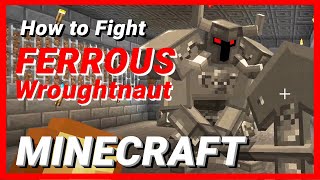 Ferrous Wroughtnaut Mowzies Mobs Mod Showcase How to defeat Ferrous Wroughtnaut Minecraft 1165 [upl. by Dierdre899]