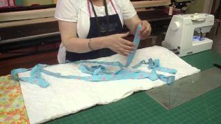 How To Bind a Quilt on a Sewing Machine with Jenny Doan of Missouri Star Instructional Video [upl. by Desdee]