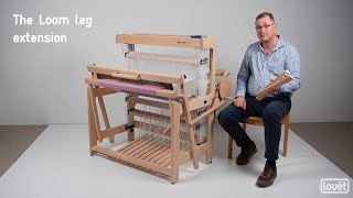 How to use Louëts loom leg extension for Spring 2 and David 3 looms [upl. by Ilrahc]