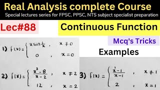 Discontinuous functions examples in simple way mathematics ppsc fpsc nts maths mathstricks ms [upl. by Nnahs109]