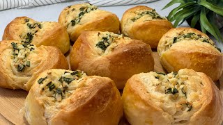 GARLIC DINNER BUNS  SOFT FLUFFY DELICIOUS Garlic Bread Rolls Recipe  ORIGINAL recipe [upl. by Phylys801]