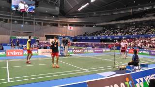 Badminton MD SemiFin ChaiHong vs BoeMogensen 3G1 Yonex Open Japan 2013921 [upl. by Illib529]