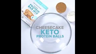 Keto Cheesecake Protein Ball Recipe [upl. by Mulderig]