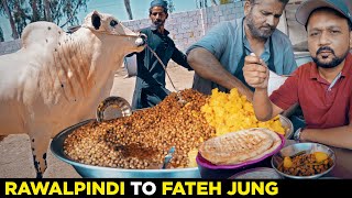 Khwaja ke Chanay aur Fateh Jung ke Nasli Janwar  Rawalpindi Street Food  Pakistan [upl. by Anialad]