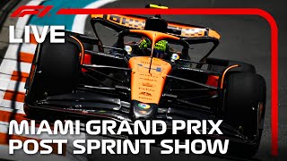 LIVE Miami Grand Prix Post Sprint Show [upl. by Esorrebma52]