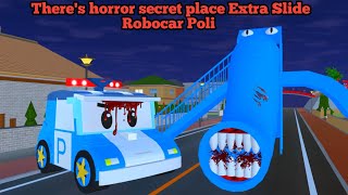 Theres horror secret place Robocar Poli Extra Slide haunted Yuta Mio 😱 Sakura School Simulator [upl. by Pauwles744]