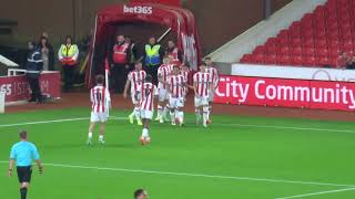 Stoke City  Andrew Moran goal celebrations vs Bristol City [upl. by Griffy]