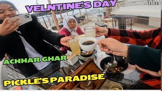 Valentines Day at Achhar Ghar Nepal  Nepali Cuisine amp Pickle paradise [upl. by Eidoc687]