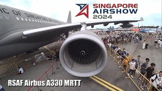 Singapore Airshow 2024 Inside and Outside RSAF Airbus A330 MRTT [upl. by Dinnage]