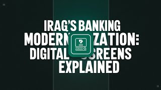 Breaking NewsInside Iraq’s Banking Modernization Digital Screens Are Here [upl. by Eneleahcim]