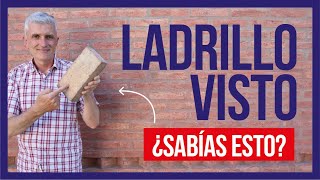 🏠 👷 Ladrillos VISTOS Cómo AHORRAR y EVITAR problemas con Ladrillos Cara Vista [upl. by Adria793]