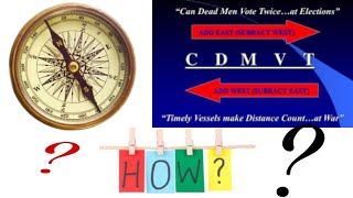 CDMVT CALCULATIONCompass Deviation Magnetic Variation True  For Seafarers [upl. by Bride]