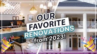 Our FAVORITE Renovations from 2023  HGTV [upl. by Aja564]