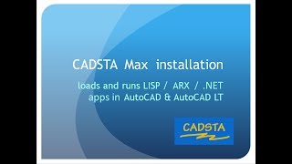 Tutorial  Load LISP ARX amp NET apps in AutoCAD amp AutoCAD LT with CADSTA Max [upl. by Crispin]