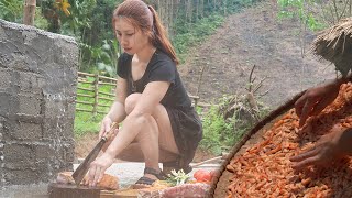 Full video of 45 days of hunting gathering cooking living with nature triệu lily [upl. by Neda]