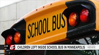 Investigation underway after children are left inside school bus in Minneapolis [upl. by Onaled681]