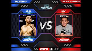 UFC Vegas 49 Victor Altamirano vs Carlos Hernandez  Fight Breakdown amp Predictions [upl. by Ahsircal]