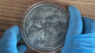 2023 Korea Princess Bari antique 10 Oz silver medal [upl. by Ainigriv271]