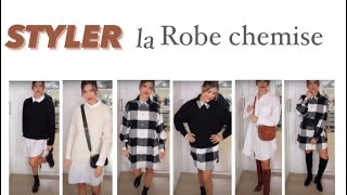 STYLER LES ROBES CHEMISES 2020 LOOKBOOK fashion try on haul [upl. by Blaseio]