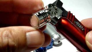 S43 Single Flame 45 Degree Angle Refillable Butane Torch Lighter  3 14 Inch [upl. by Rusel251]