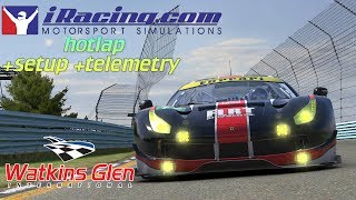 Iracing Hotlap Watkins Glen  Ferrari 488GTE  setuptelemetry 142779 Carlos Oliver [upl. by Codding]