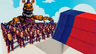 100x FREDDY FAZBEAR  1x GIANT vs 3 EVERY GOD  Totally Accurate Battle Simulator TABS [upl. by Leber223]