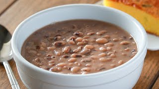 Simple BlackEyed Peas  No Meat Stovetop Recipe [upl. by Sivraj]