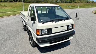 1991 TOYOTA LITEACE CM60 DUMP TRUCK——4905 MILES  4WD  DIESEL  JDM  WALK AROUND [upl. by Sekoorb]