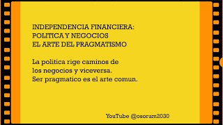 LIBERTAD FINANCIERA PRAGMATISMO Y POLITICA  2410041 [upl. by Arracot]