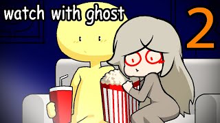 🎆🎆Watch With Ghost 2 🤩🥳🥳🎆🎆❤️  my ghost friend  compilation 2 myghostfriend animation cute [upl. by Harvard]