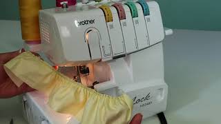 Brother 1034D Serger 30 Gathering Foot [upl. by Curtis]