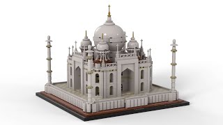 Lego 21056 Taj Mahal Speed Build Studio Bricklink LDD by PLegoBB [upl. by Aicirtan516]