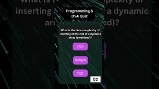 Programming and DSA Quiz Q3 DataStructuresAlgorithmsCodePracticeTechLearningInterviewPrepCode [upl. by Orodoet991]