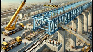 Amazing Modern Fastest Bridge Construction Technology  Incredible Biggest Heavy Equipment Machines [upl. by Yonita]