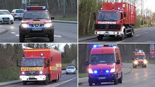 Großbrand Gewerbegebiet Steinfurt  Einsatzfahrten Feuerwehr Stolberg amp überörtliche Einsatzkräfte [upl. by Urbannai]