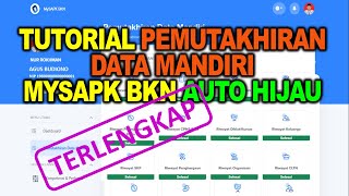 Tutorial Terbaru dan Terlengkap Pemutakhiran Data Mandiri PDM MySAPK BKN Auto Hijau [upl. by Riess]