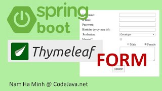 Spring Boot Thymeleaf Form Handling Tutorial [upl. by Tait]