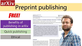 Why you should publish papers in arXiv repositories benefits of preprint publishing [upl. by Bendix]