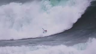 Juao De Macedo amp Antonio Silva surfing Nazaré Wsl 2024 [upl. by Ornas]