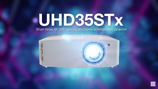 Optoma UHD35STx  vidéoprojecteur 4K courte focale pour le gaming et le divertissement  Cobrafr [upl. by Heddie675]