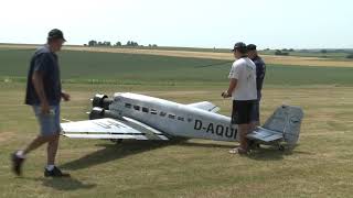 The World Largest RC Model  Junkers JU 52 Assembly and flight [upl. by Seniag]